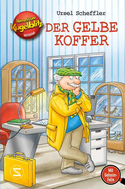 Buchcover von 'Kommissar Kugelblitz - Der gelbe Koffer' - Gebundene Ausgabe von Ursel Scheffler