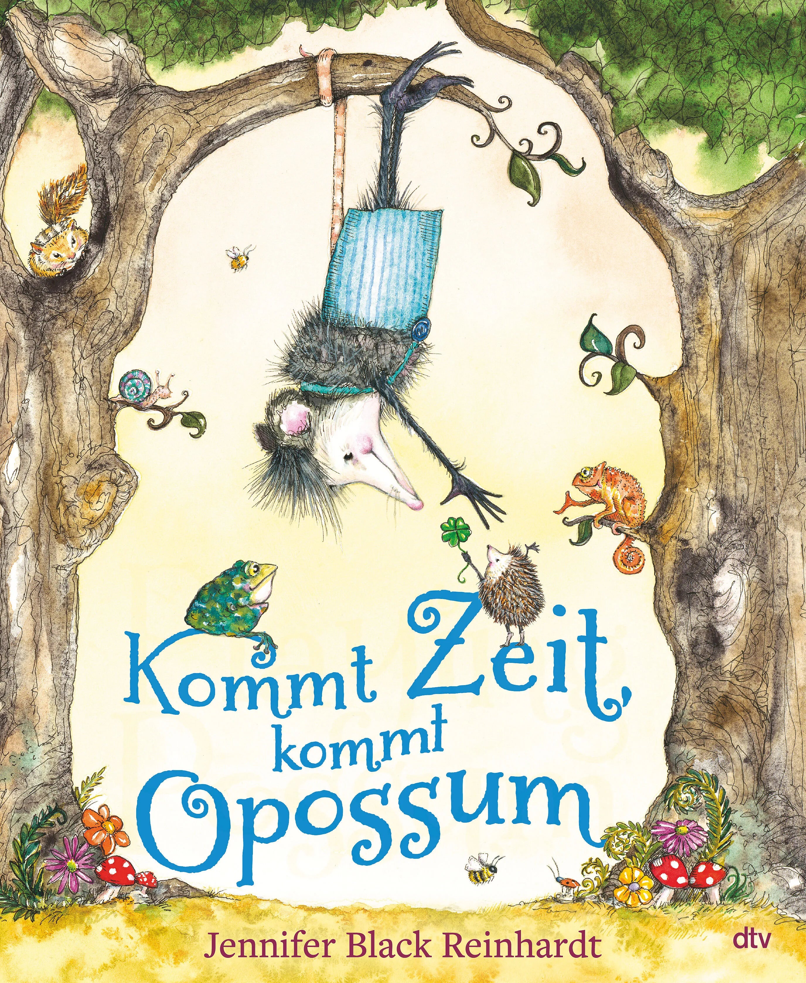 Buchcover von 'Kommt Zeit, kommt Opossum' - Gebundene Ausgabe von Jennifer Black Reinhardt