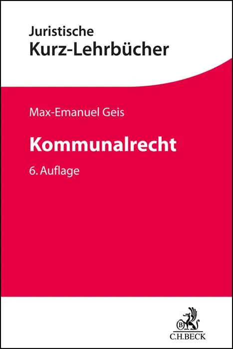 Buchcover von 'Kommunalrecht' - Taschenbuch von Max-Emanuel Geis