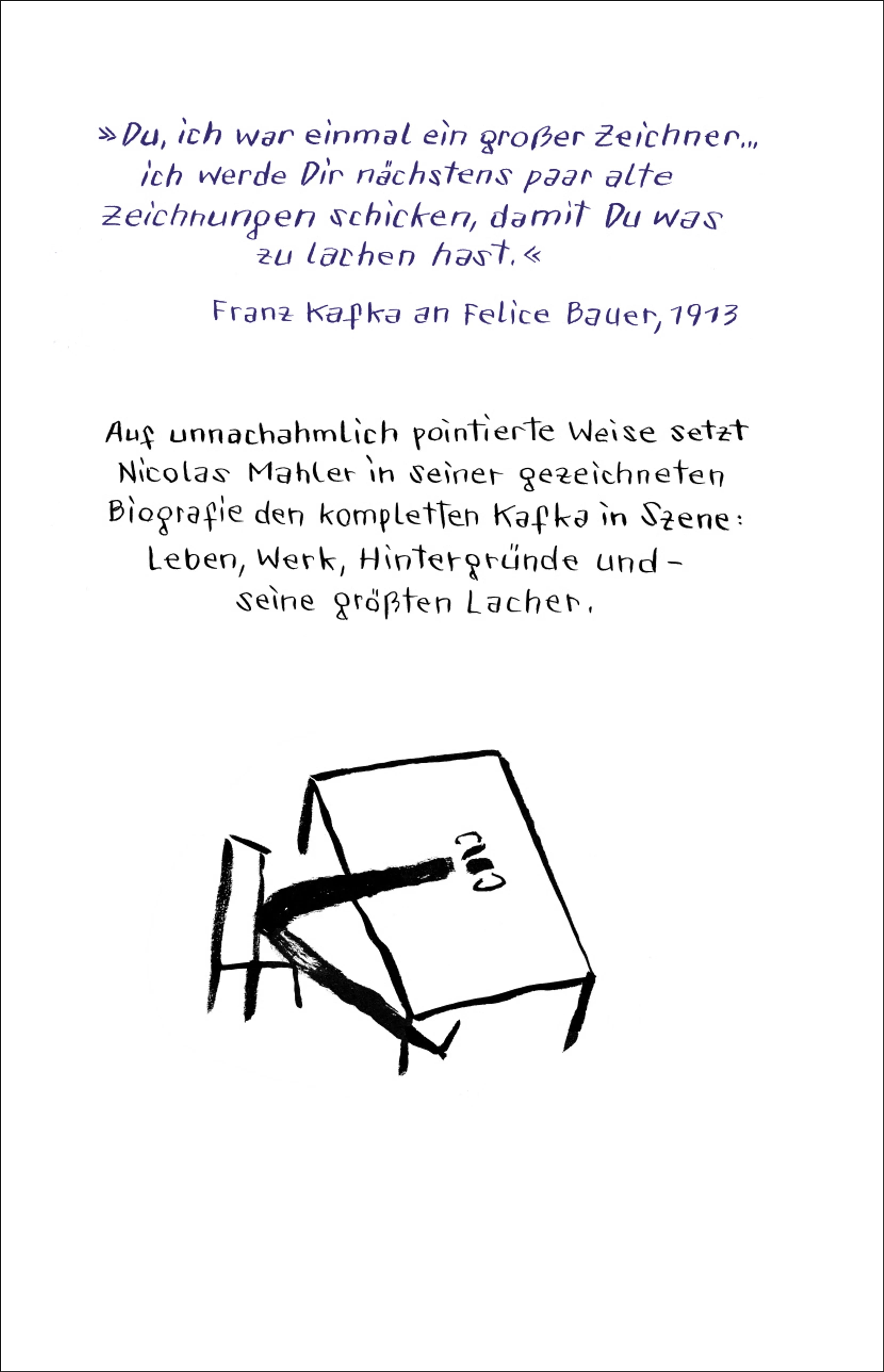 Buchrückseite von 'Komplett Kafka' mit Klappentext - Gebundene Ausgabe