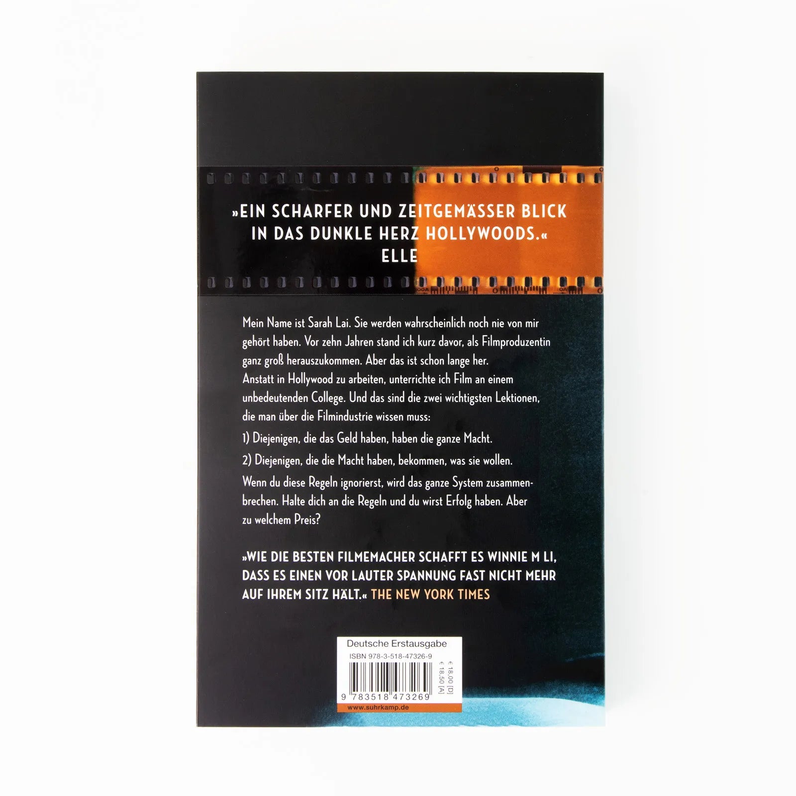Buchrückseite von 'Komplizin' mit Klappentext - Paperback