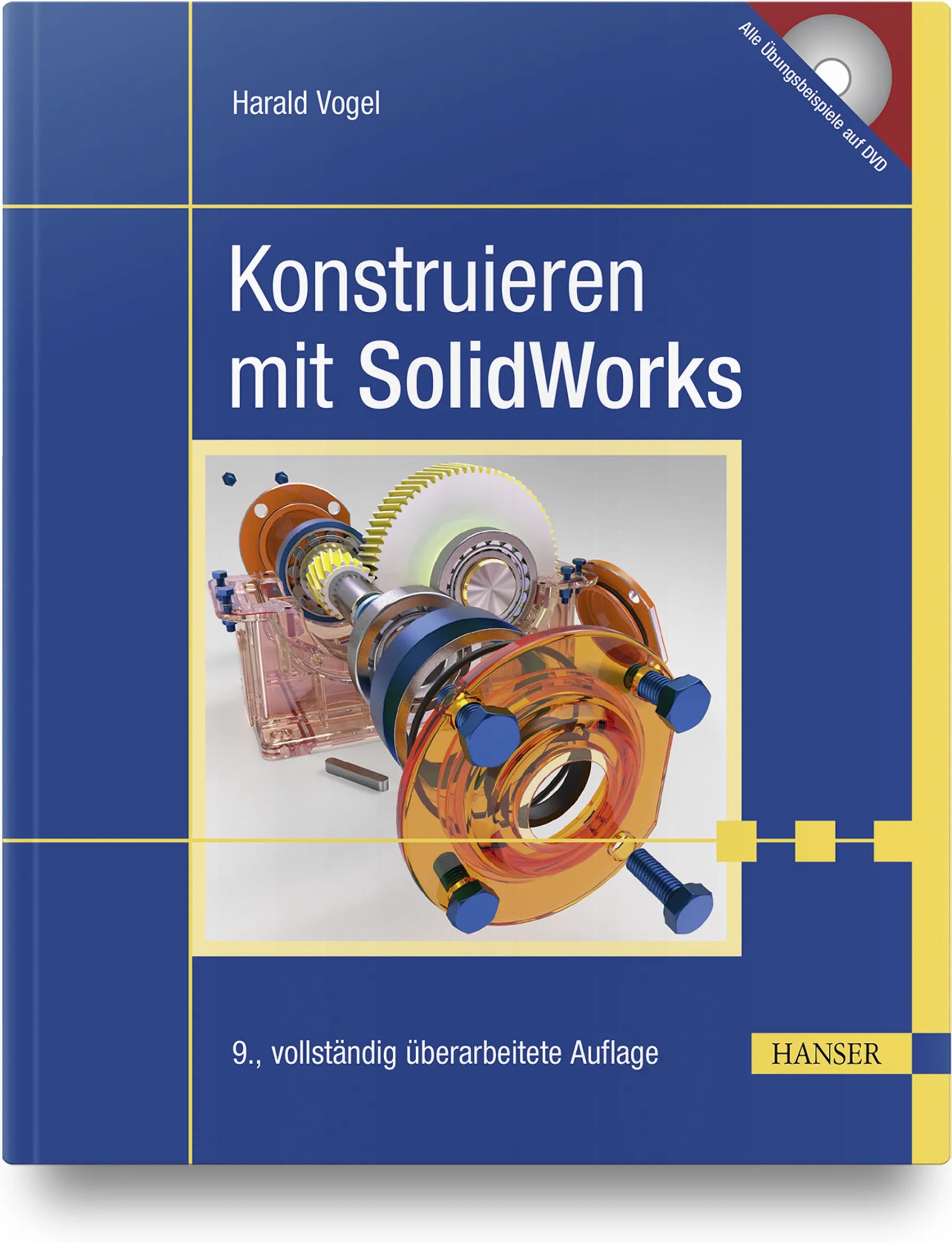 Buchcover von 'Konstruieren mit SolidWorks' - Gebundene Ausgabe von Harald Vogel