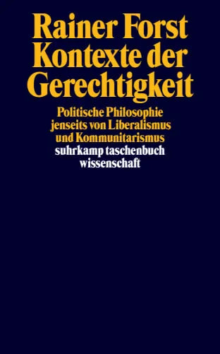 Buchcover von 'Kontexte der Gerechtigkeit' - Taschenbuch von Rainer Forst