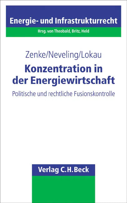 Buchcover von 'Konzentration in der Energiewirtschaft' - Taschenbuch von Ines Zenke
