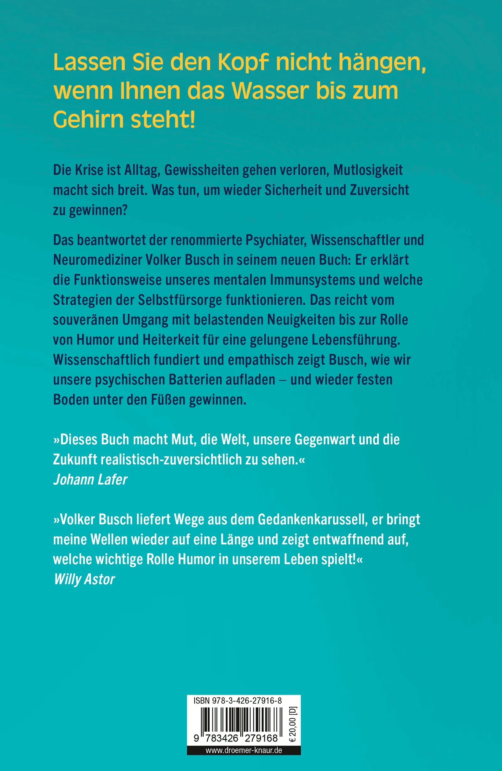 Rückseite: Kopf hoch! (Hardcover)