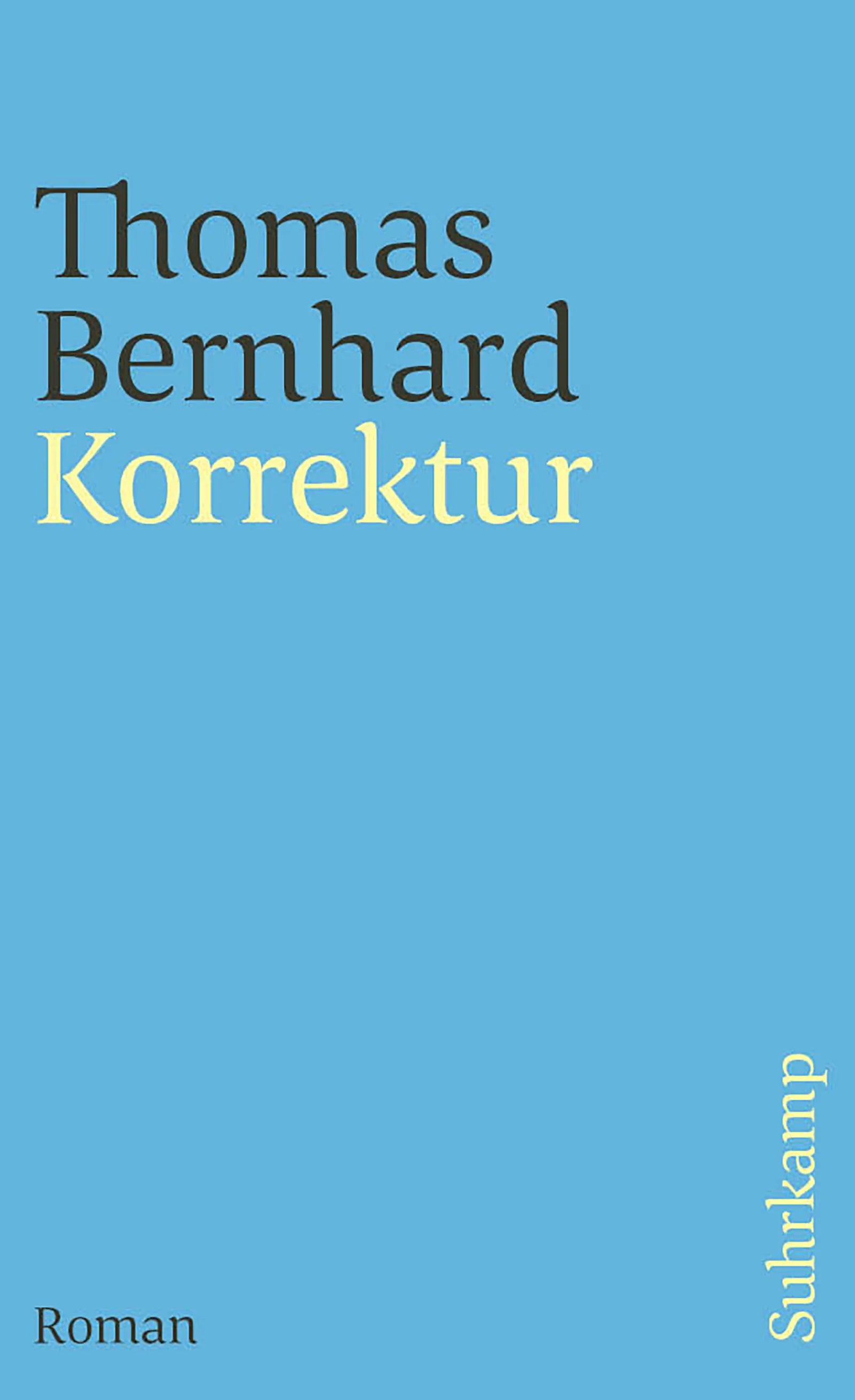 Cover: Korrektur (E-Book) von Thomas Bernhard
