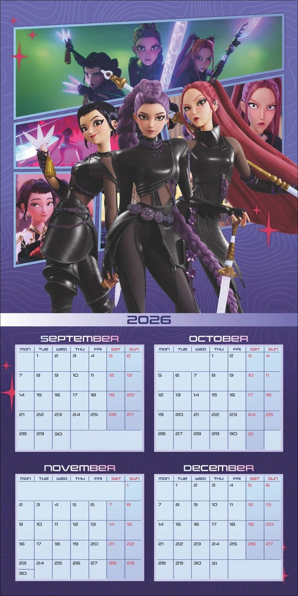 KPop Demon Hunters Broschurkalender 2027 – Ansicht