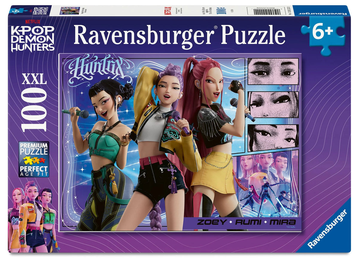 Kinderpuzzle: Kinderpuzzle 100 XXL Teile - KPop Demon Hunters - Happy fans, happy Honmoon!