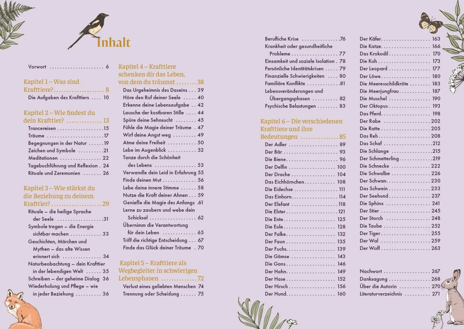 Innenansicht von 'Krafttiere – Gefährten der Seele' - Taschenbuch