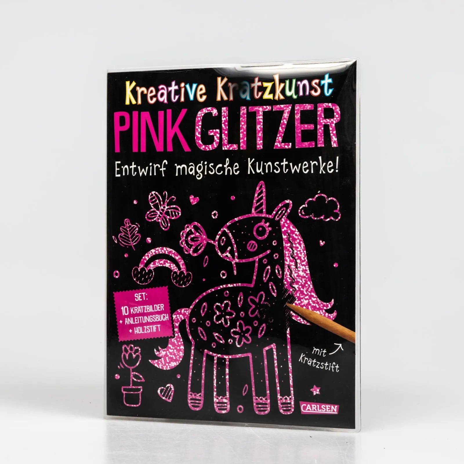 Anton Poitier - Kratzbilder für Kinder: Kreative Kratzkunst: Pink Glitzer