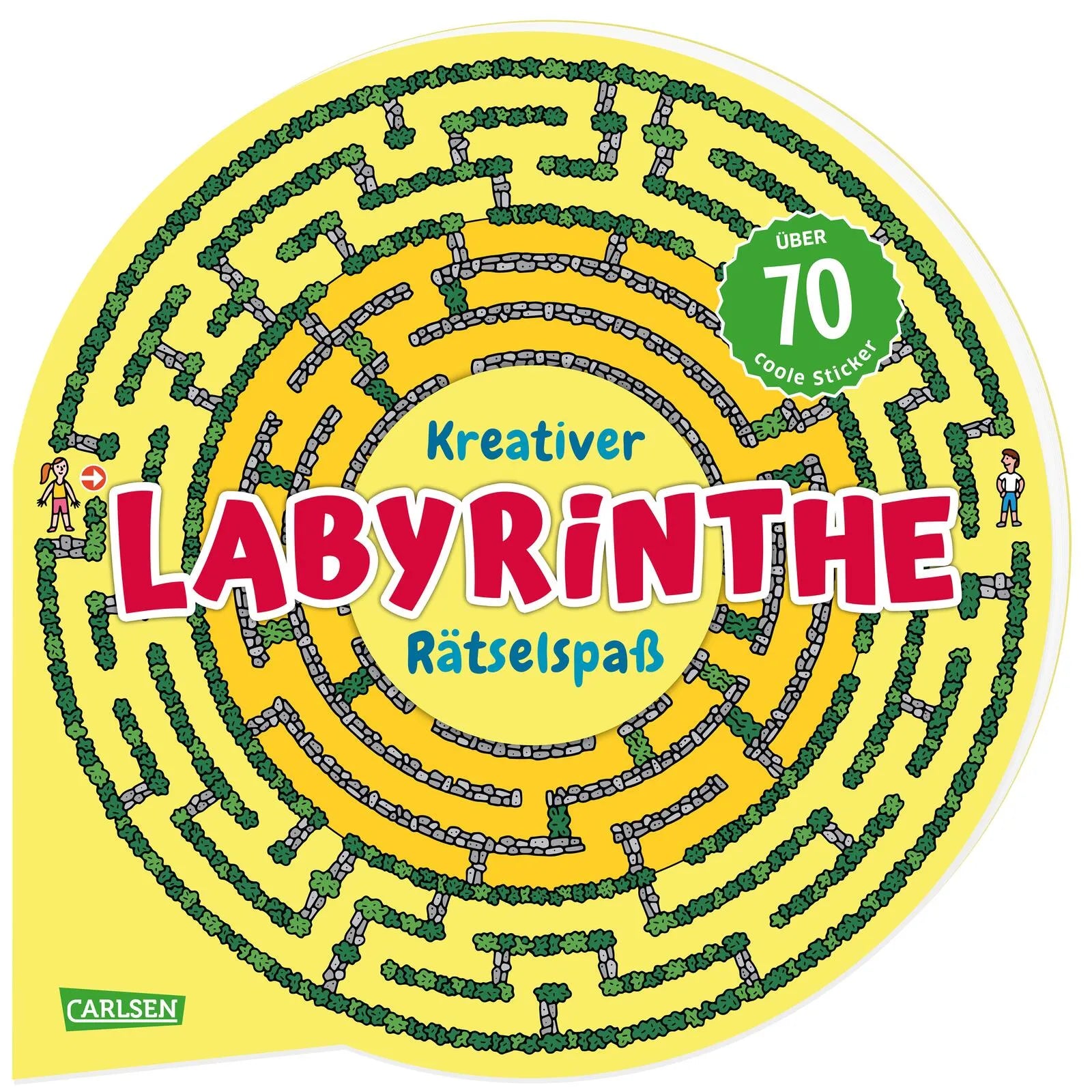 Buchcover von 'Kreativer Labyrinthe-Rätselspaß' - Taschenbuch von Anton Poitier