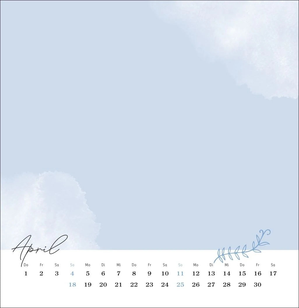 Kreativkalender zum Aufstellen Glücksmomente 2027 – Ansicht