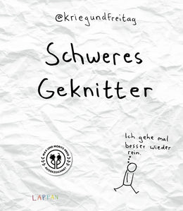 Buchcover von 'kriegundfreitag: Schweres Geknitter' - Gebundene Ausgabe von @kriegundfreitag