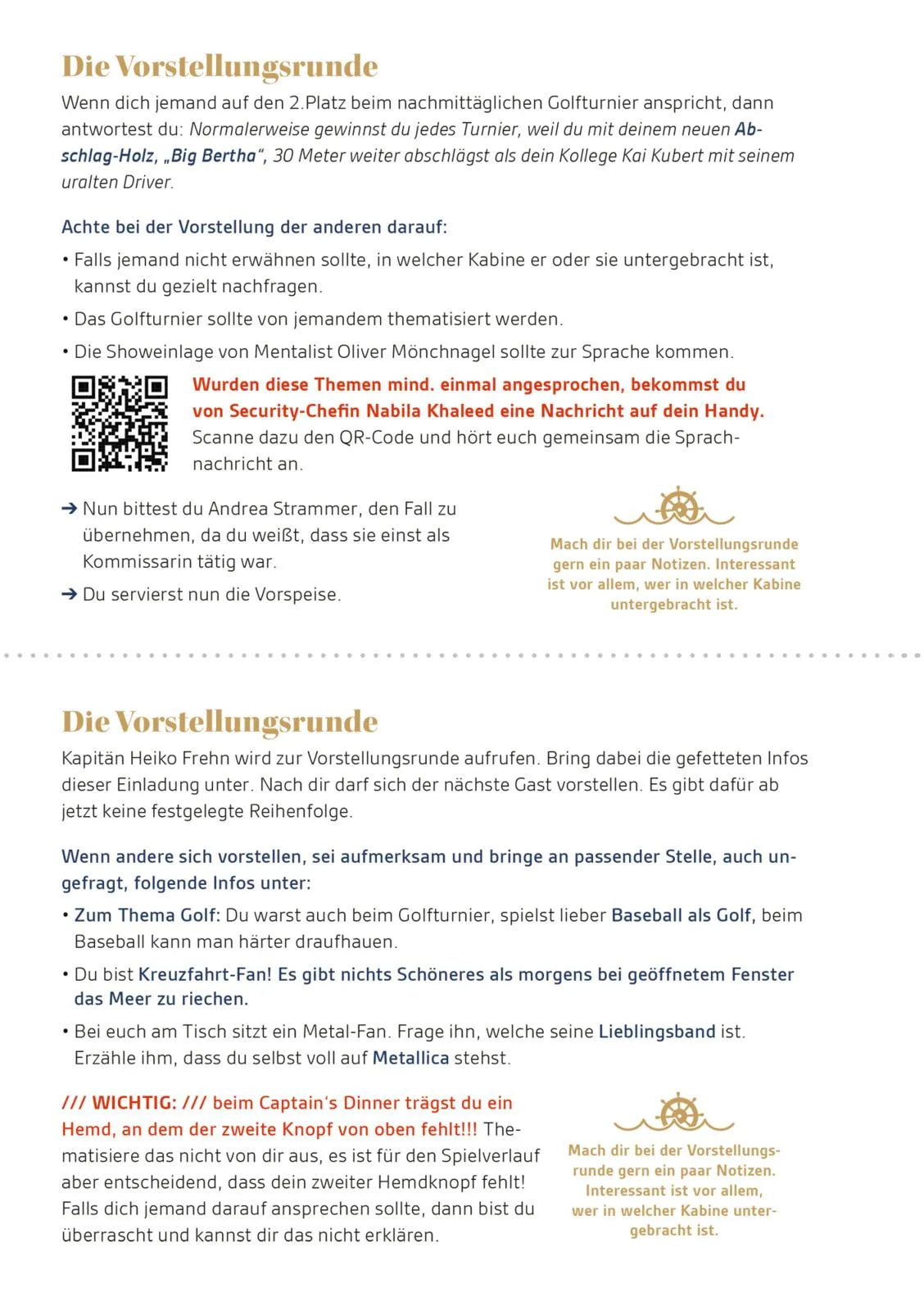 Olaf Nett - Krimi-Dinner-Buch: Tödliches Captain's Dinner