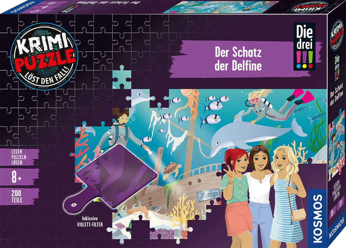 Puzzle: Krimipuzzle Die drei !!! Der Schatz der Delfine