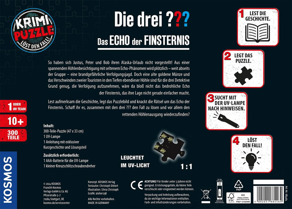 Krimipuzzle Die drei ??? Echo der Finsternis – Ansicht