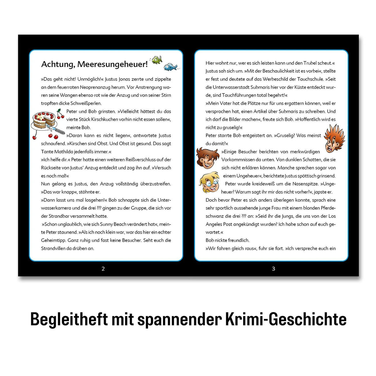 Krimipuzzle Die drei ??? Kids Achtung, Meeresungeheuer! – Ansicht