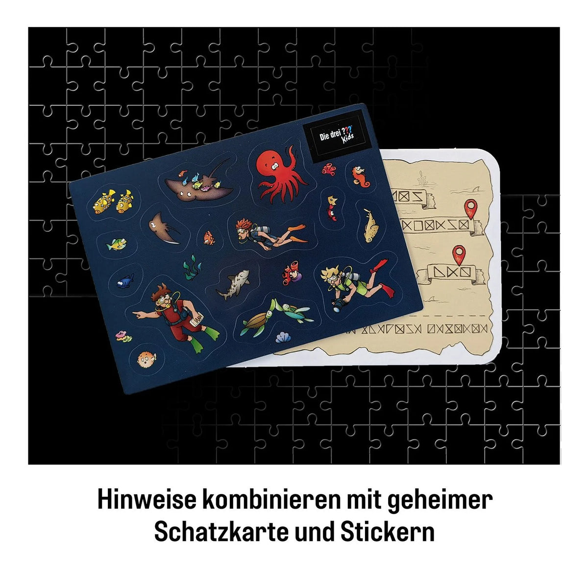 Krimipuzzle Die drei ??? Kids Achtung, Meeresungeheuer! – Ansicht