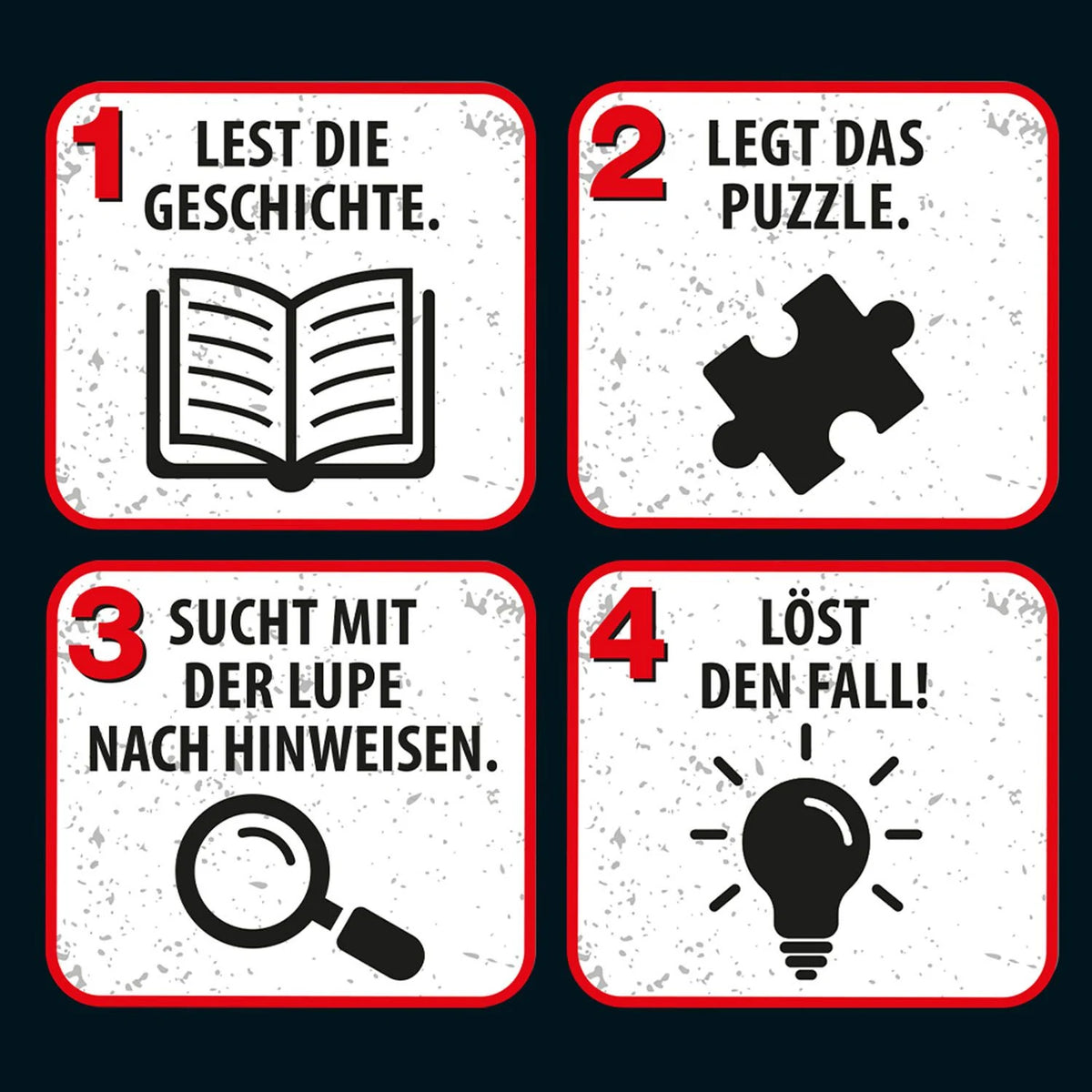 Krimipuzzle Die drei ??? Kids Chaos im Zoo – Ansicht