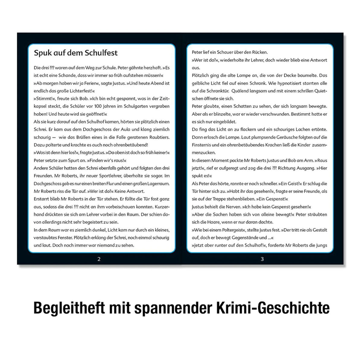 Krimipuzzle Die drei ??? Kids Spuk auf dem Schulfest – Ansicht