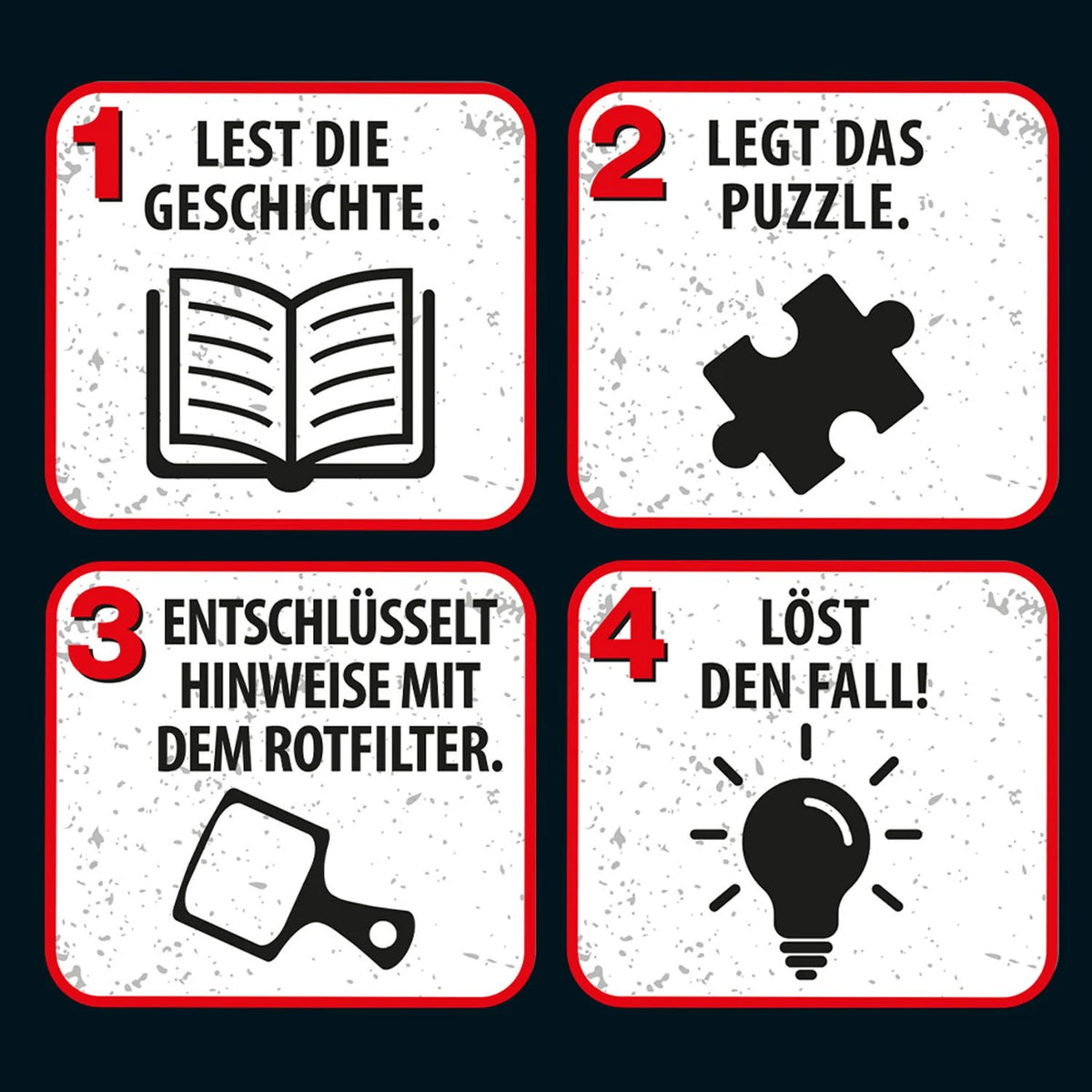 Krimipuzzle Die drei ??? Kids Spuk auf dem Schulfest – Ansicht