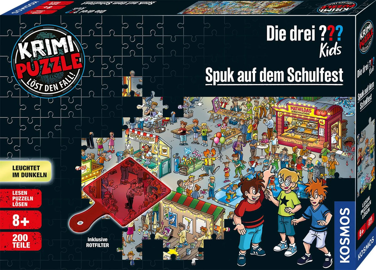 Puzzle: Krimipuzzle Die drei ??? Kids Spuk auf dem Schulfest