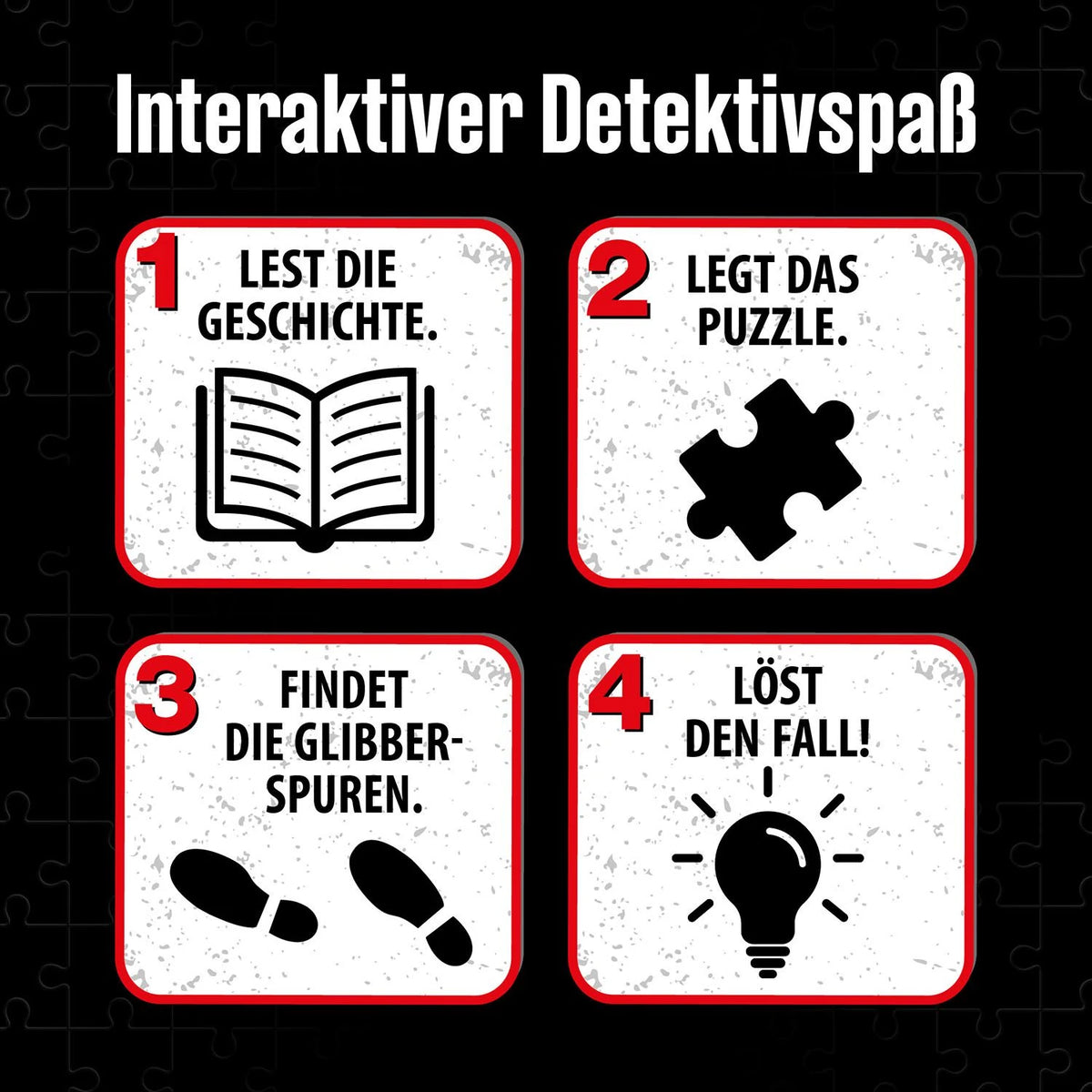 Krimipuzzle Die drei ??? Kids Vorsicht, Glibberfalle! – Ansicht
