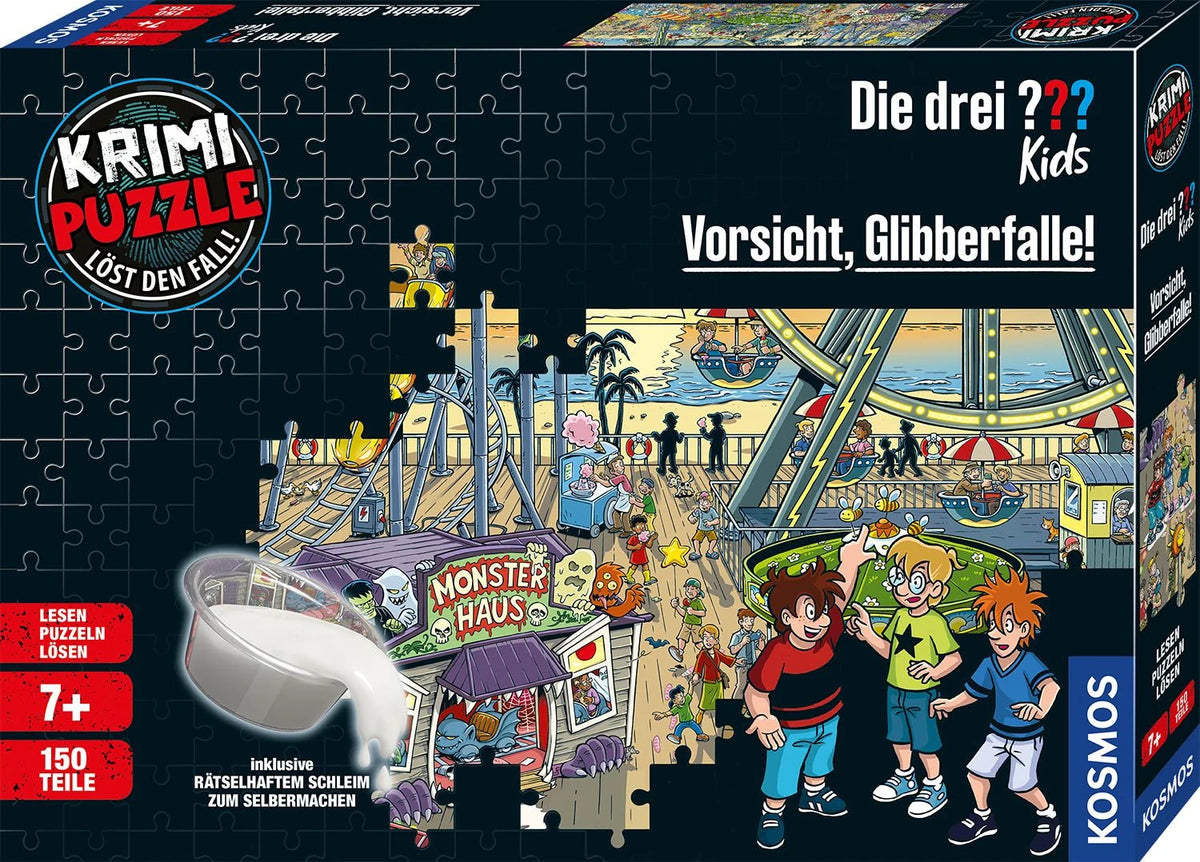Puzzle: Krimipuzzle Die drei ??? Kids Vorsicht, Glibberfalle!