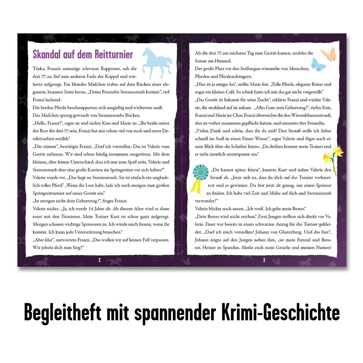 Krimipuzzle Die drei !!! Skandal auf dem Reitturnier – Ansicht
