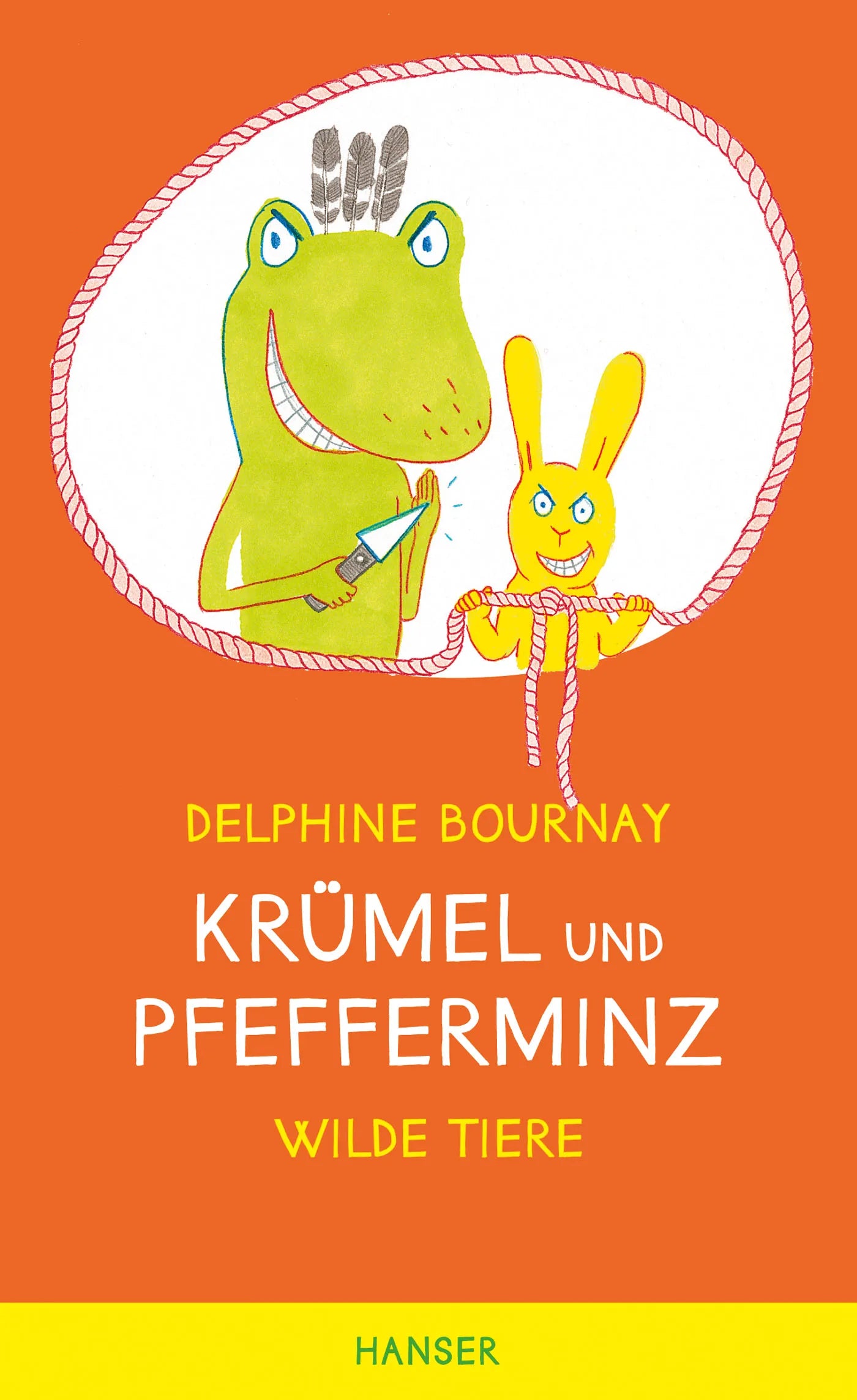 Buchcover von 'Krümel und Pfefferminz' - Gebundene Ausgabe von Delphine Bournay