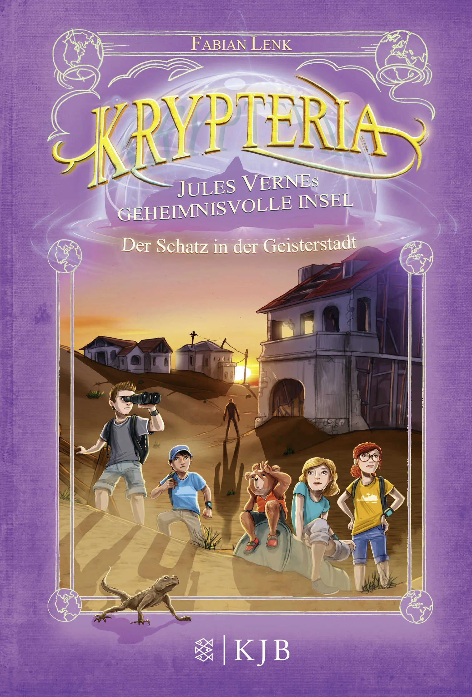 Buchcover von 'Krypteria – Jules Vernes geheimnisvolle Insel. Der Schatz in der Geisterstadt' - Gebundene Ausgabe von Fabian Lenk