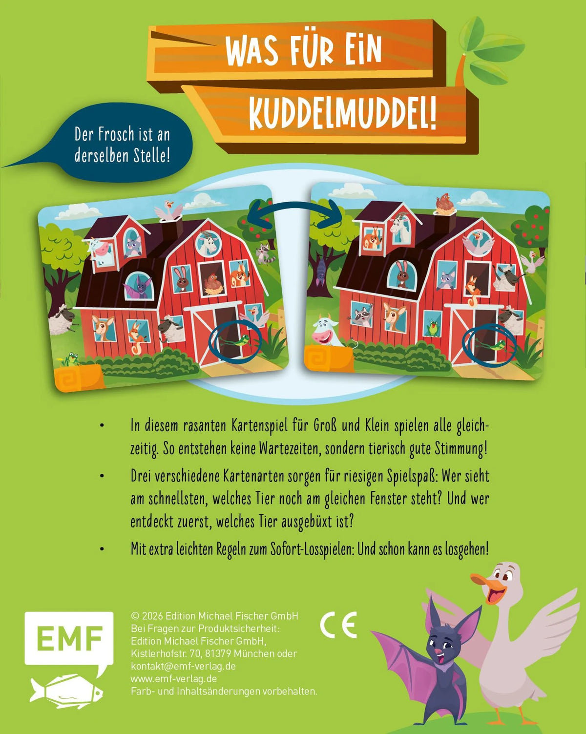 Kartenspiel: Kuddelmuddel – Das tierische Bildersuchspiel ab 5 Jahren – Ansicht
