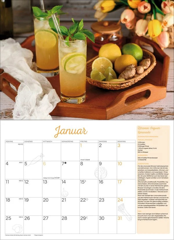 Küchenkalender 2027 – Ansicht