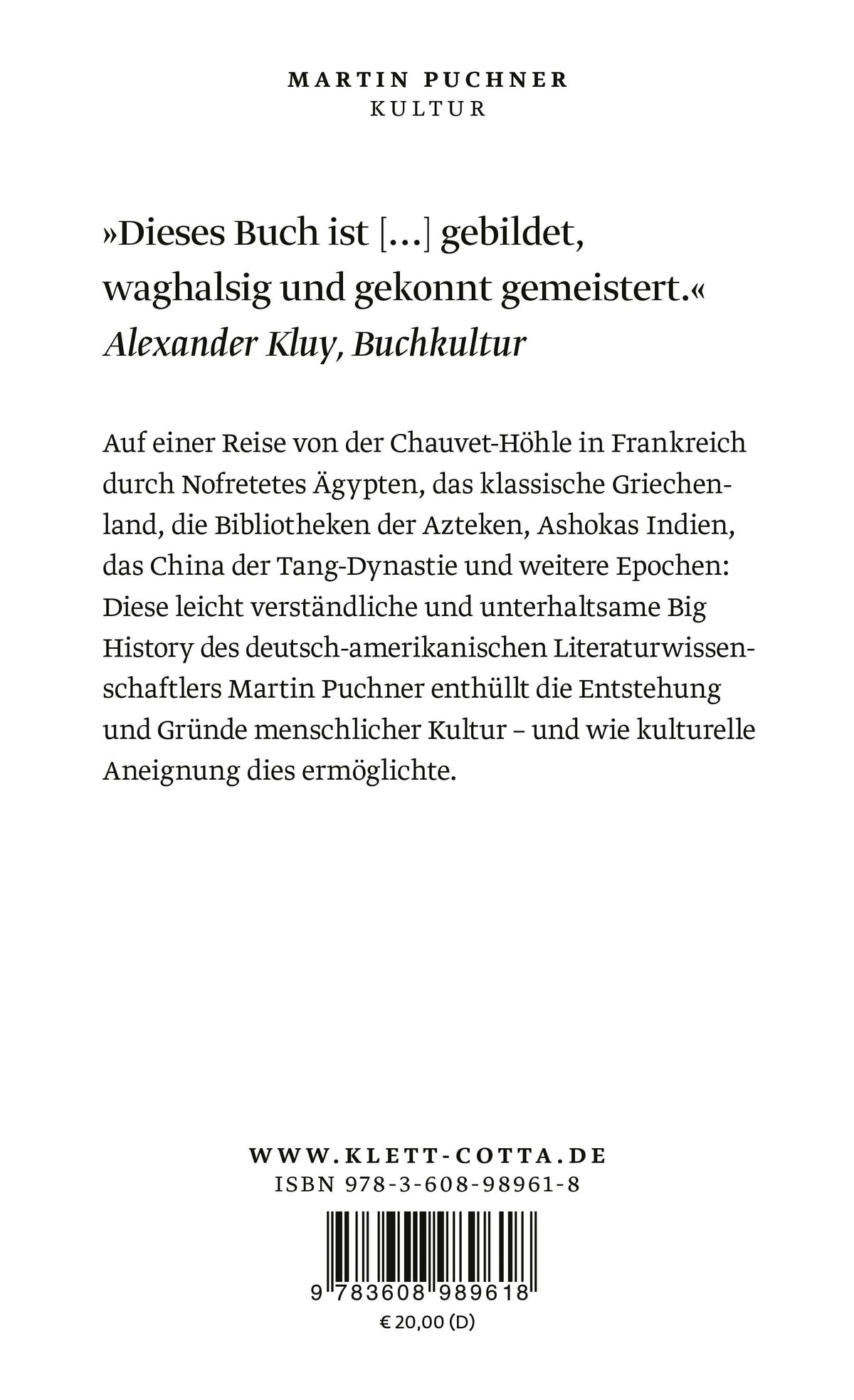 Rückseite: Kultur (Taschenbuch)