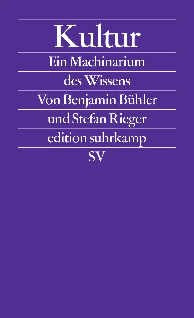 Buchcover von 'Kultur' - Taschenbuch von Benjamin Bühler