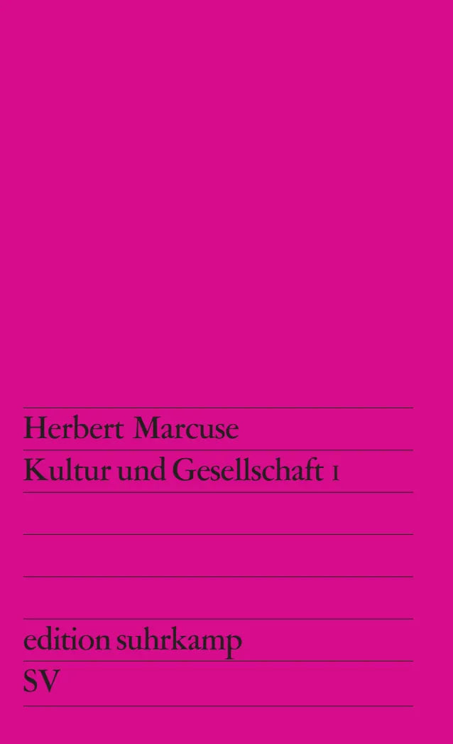 Buchcover von 'Kultur und Gesellschaft I' - Taschenbuch von Herbert Marcuse
