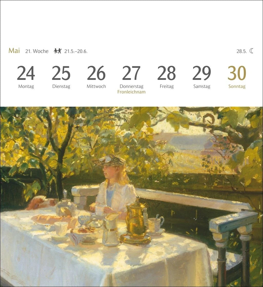Kunstgenuss Postkartenkalender 2027 - Kalender mit 53 Kunstpostkarten – Ansicht
