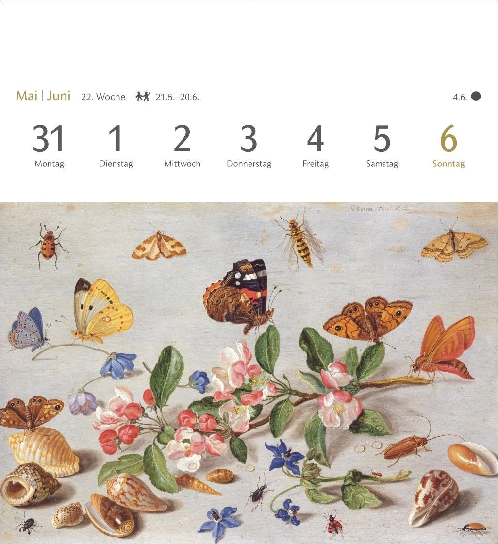 Kunstgenuss Postkartenkalender 2027 - Kalender mit 53 Kunstpostkarten – Ansicht