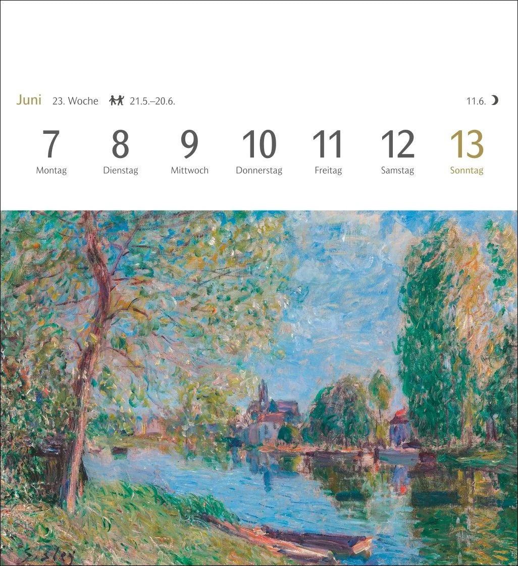 Kunstgenuss Postkartenkalender 2027 - Kalender mit 53 Kunstpostkarten – Ansicht