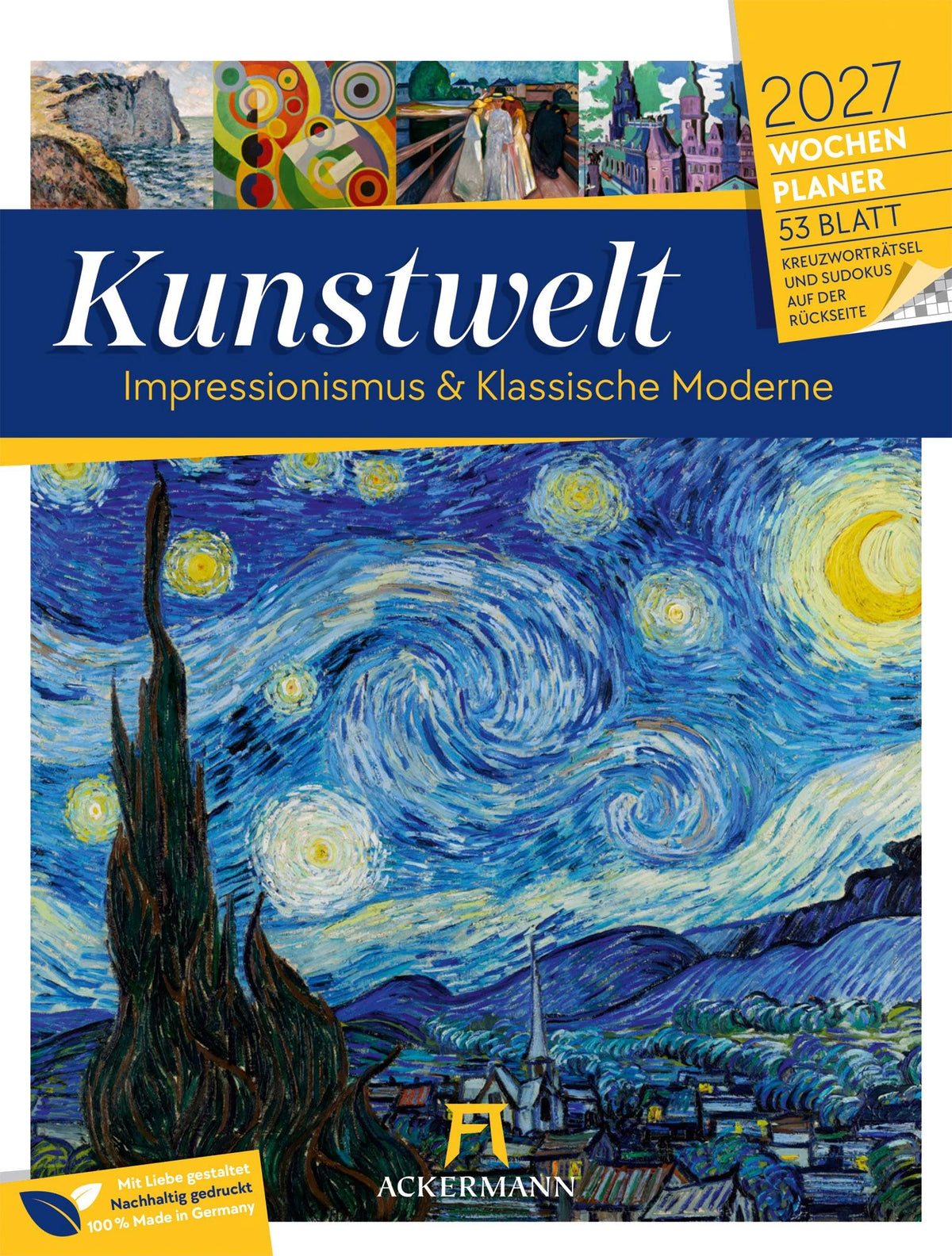 Taschenkalender: Kunstwelt Wochenplaner Kalender 2027 | Impressionismus und Klassische Moderne