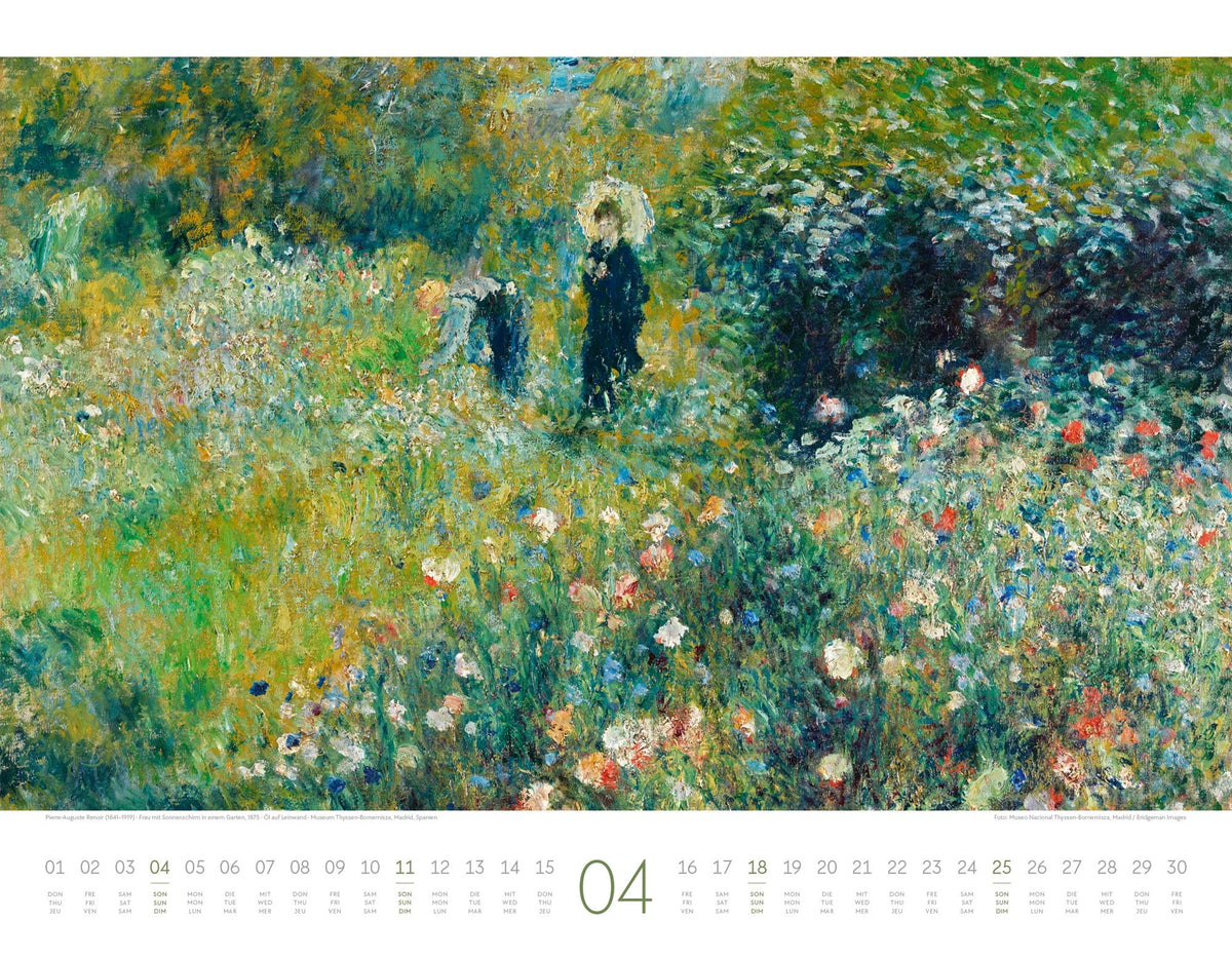 Kunstwerk Garten Kalender 2027 – Ansicht