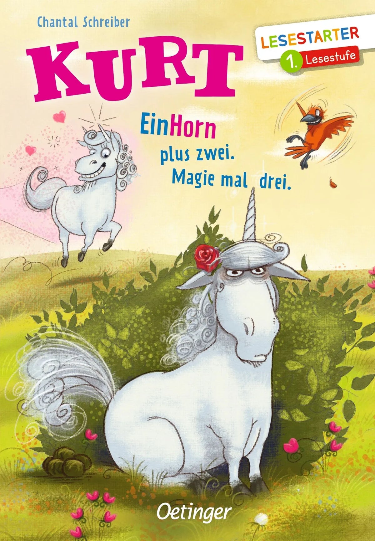 Cover: Kurt. EinHorn plus zwei, Magie mal drei! (Hardcover) von Chantal Schreiber