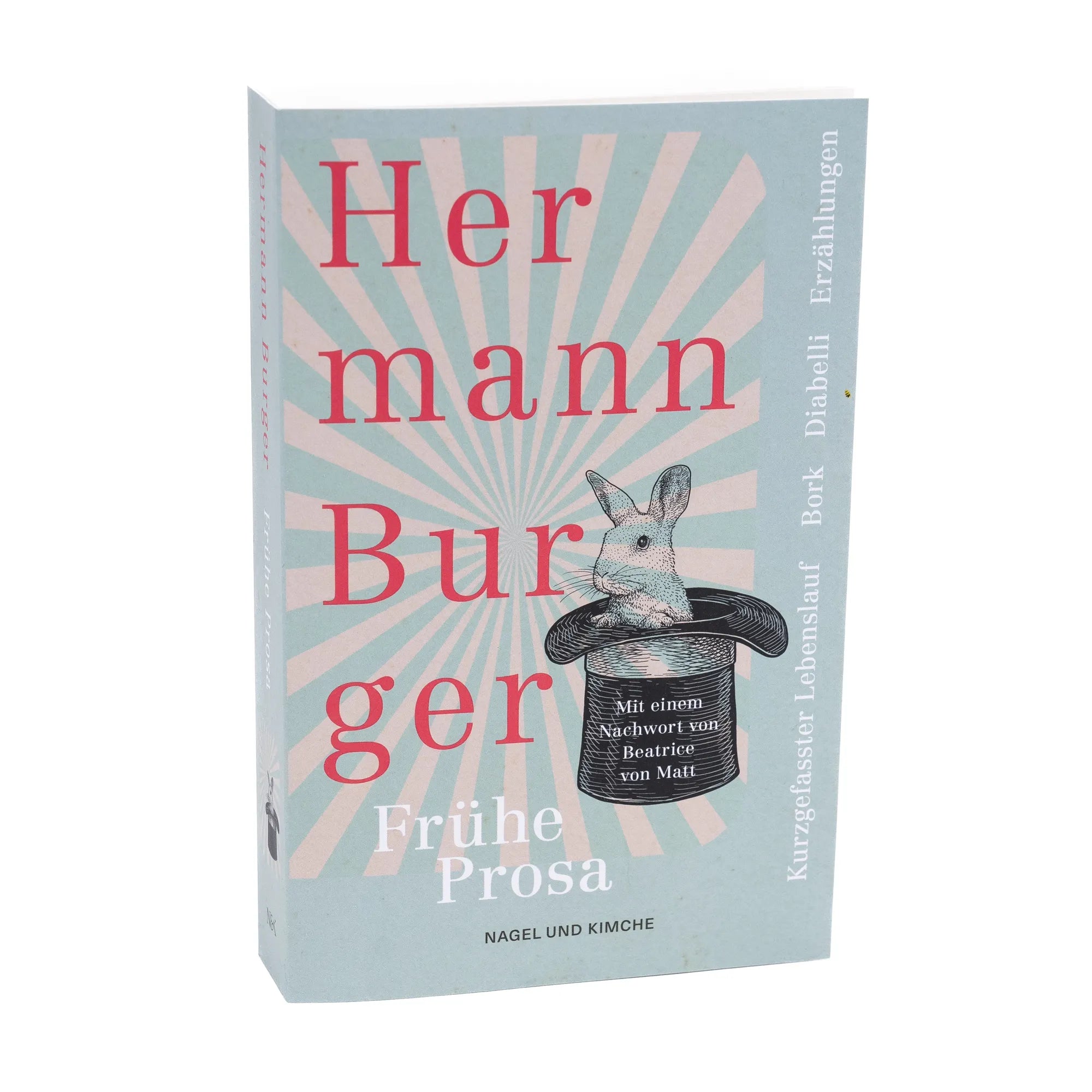 Hermann Burger - Kurzgefasster Lebenslauf und andere frühe Prosa. Bork. Diabelli