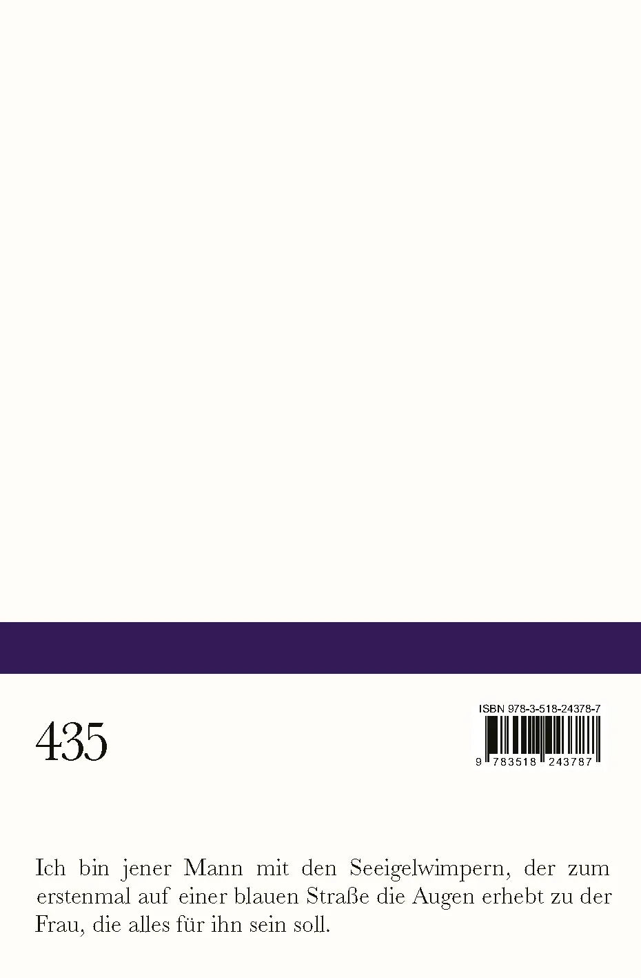 Buchrückseite von 'L'Amour fou' mit Klappentext - Taschenbuch