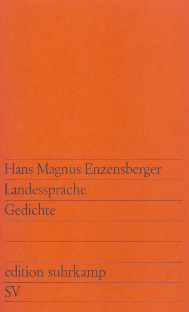 Buchcover von 'Landessprache' - Taschenbuch von Hans Magnus Enzensberger
