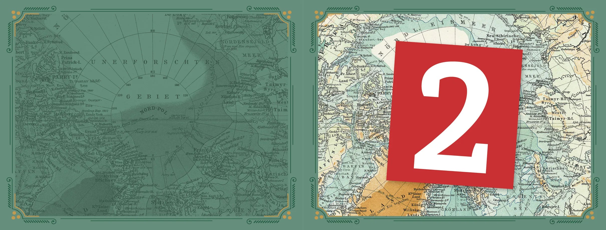 Innenansicht von 'Landkarten aus aller Welt – Mein Rätseladventskalender' - Gebundene Ausgabe