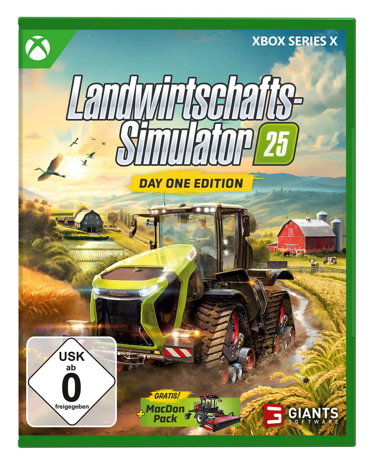 Cover: Landwirtschafts-Simulator 25 für Xbox Series X. Publisher: astragon Entertainment GmbH