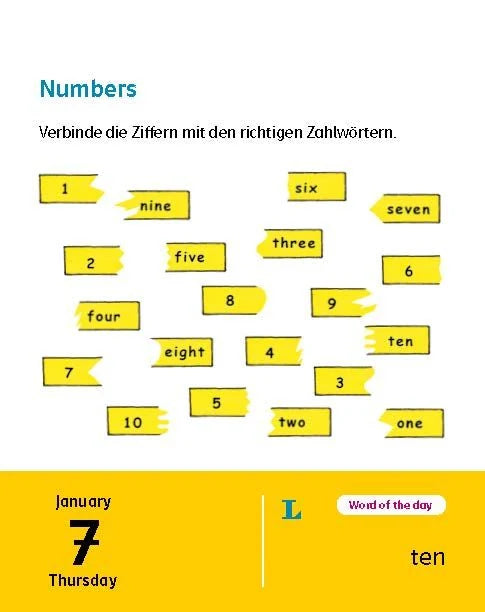 Langenscheidt Kinderkalender Englisch 2027 – Ansicht