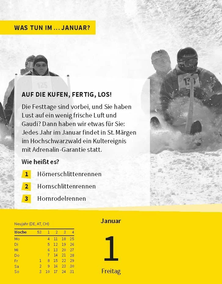 Langenscheidt Quizkalender Deutsch 2027 – Ansicht
