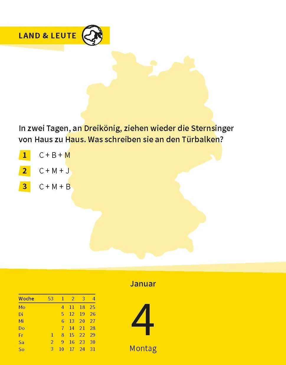 Langenscheidt Quizkalender Deutsch 2027 – Ansicht